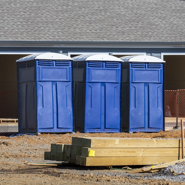 how can i report damages or issues with the portable toilets during my rental period in Lowland